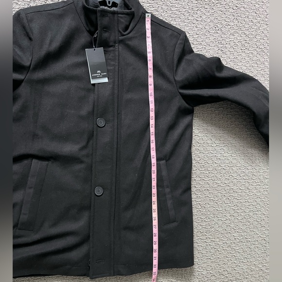 Andrew Marc Men's Black Wool Blent Car Coat - Picture 14 of 16